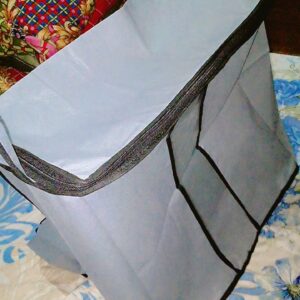 Basein Pack of 5 Large Storage Bags – Foldable Bamboo Charcoal Organizer for Clothes & Blankets